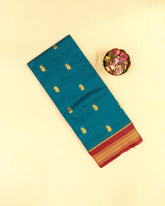 SC3934 - SILK COTTON WITH TURNING GOLD BUTTA AND CONTRAST BORDER